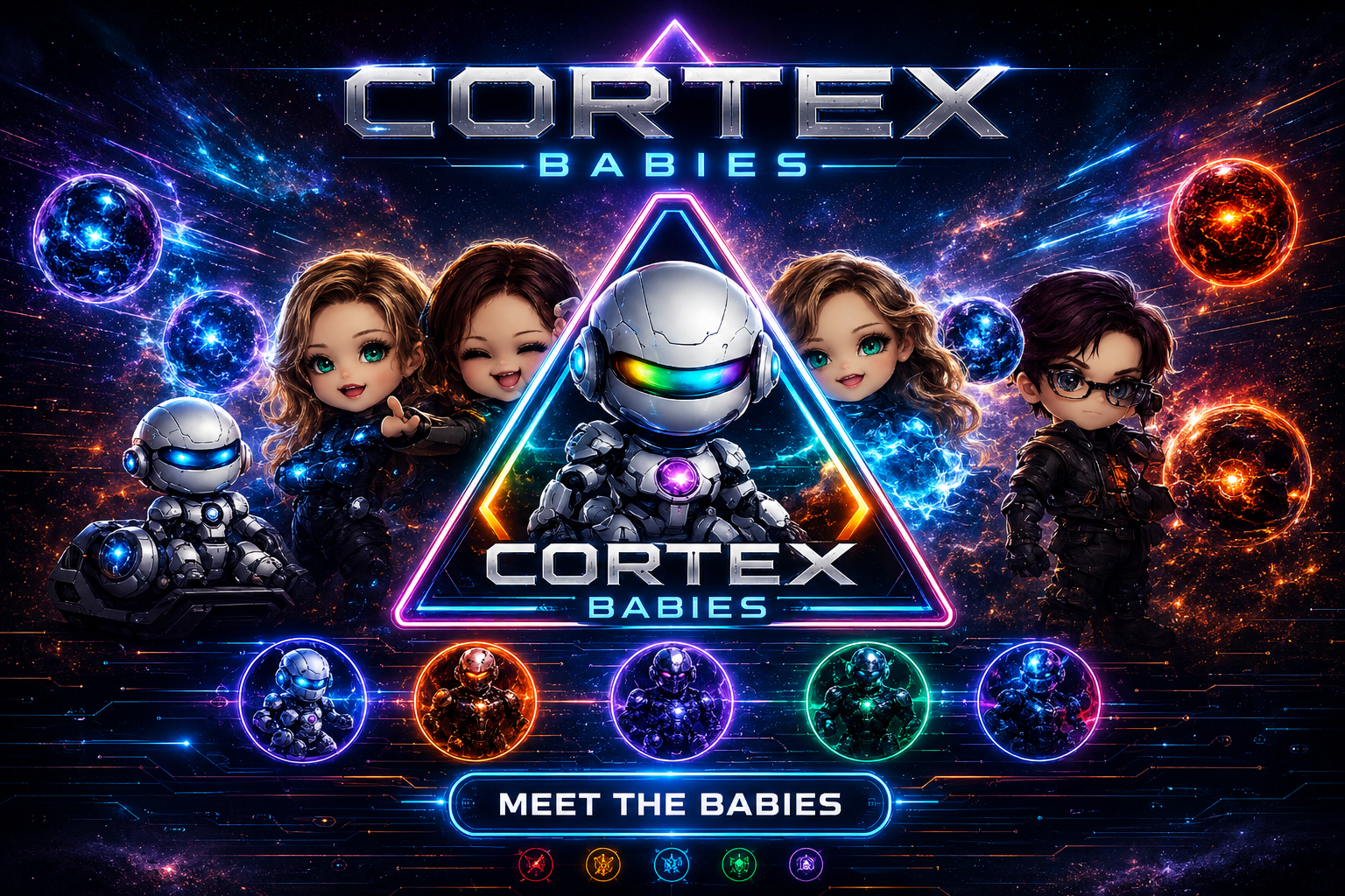 CORTEX BABIES — eighteen characters plus Bot of the Month, one system