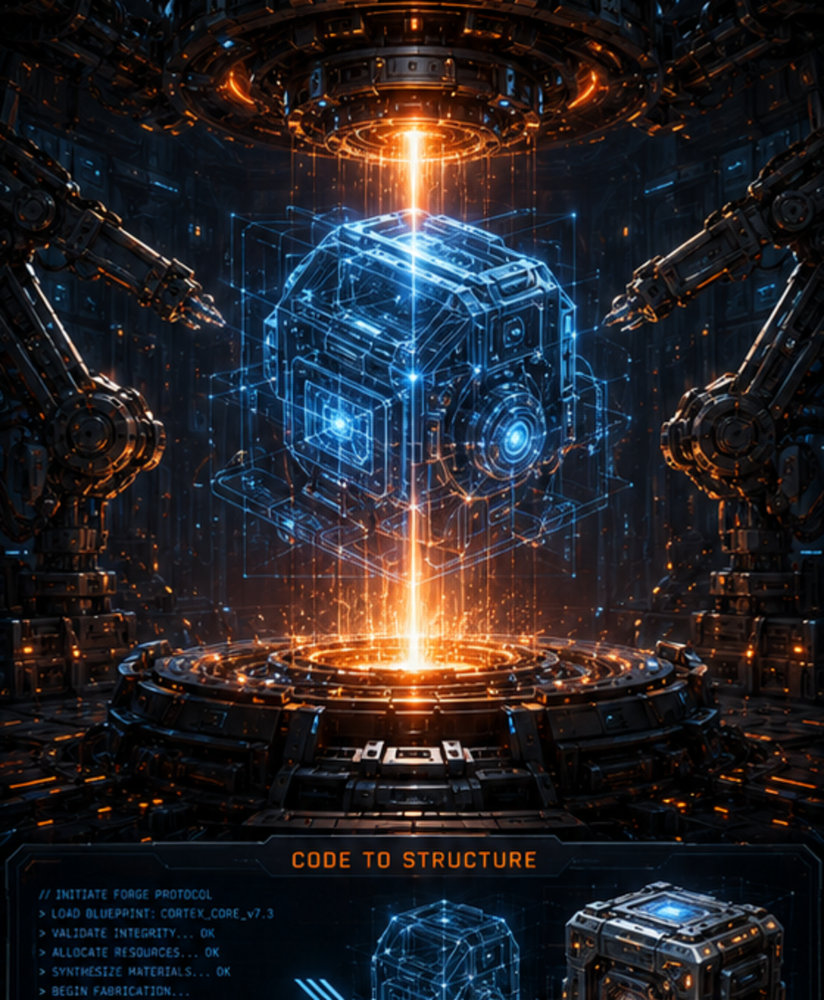 FORGE blueprint build chamber artwork